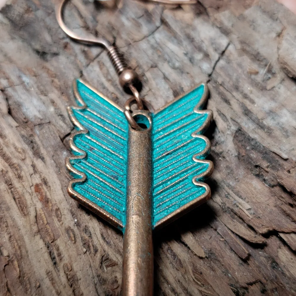 (B) Arrow Earrings Southwestern Western Native American Flechas Boho Cowgirl - Picture 9 of 14